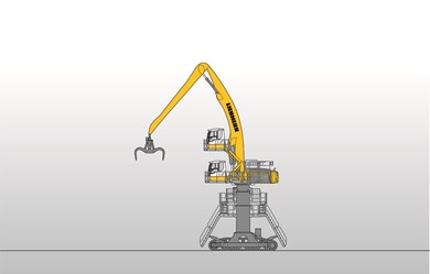 Перегружатели гусеничные LH 80 C Gantry Industry Litronic